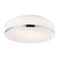 Cwi Lighting Frosted 2 Light Drum Shade Flush Mount With Satin Nickel Finish 5479C10SN-R - alternate 1